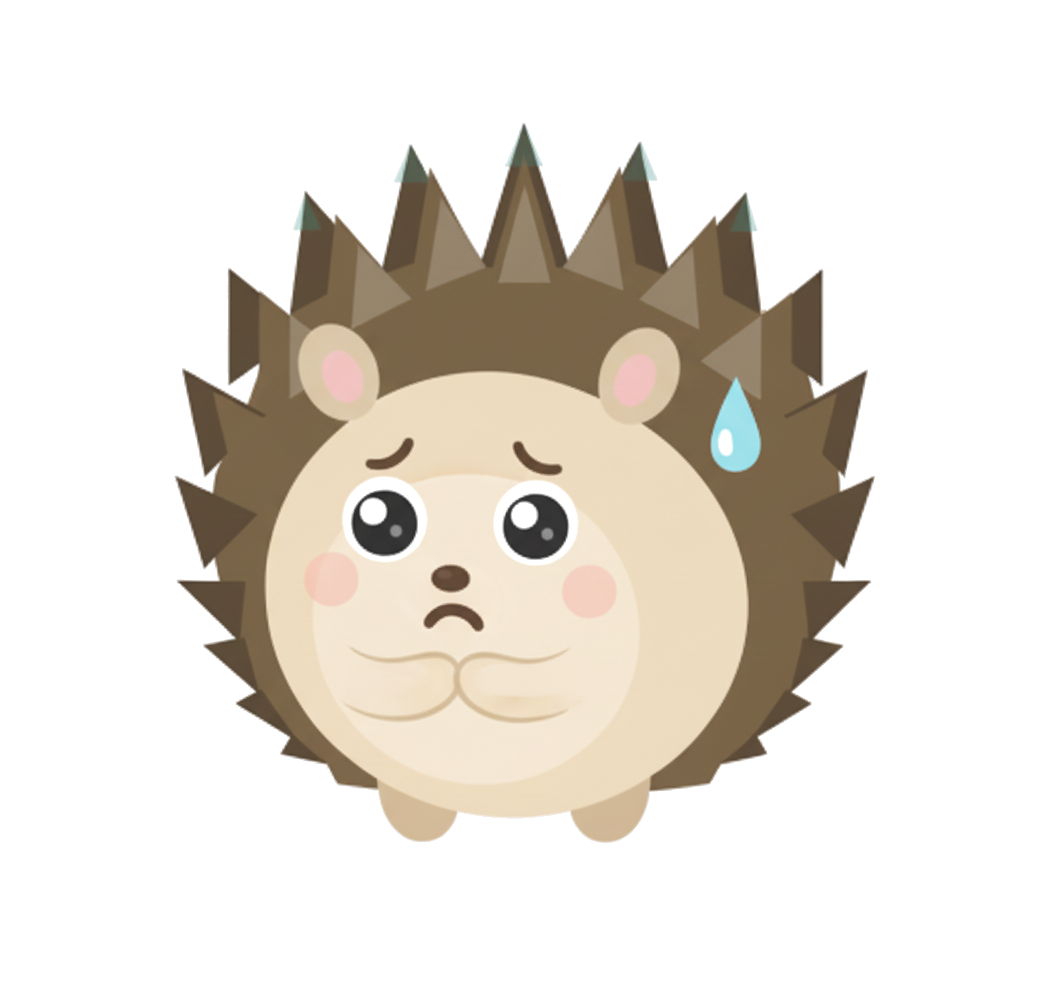 Karl der Igel ist besorgt